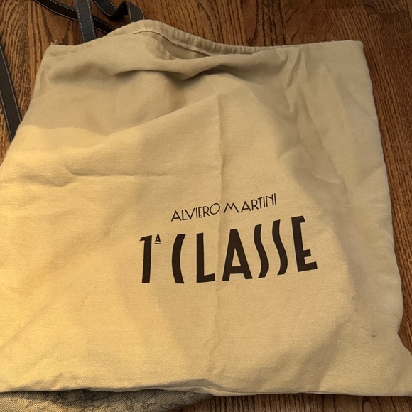 Alviero Martini Brown Map Print Tote - Picture 2 of 7